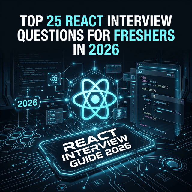 Top 25 React Interview Questions for Freshers in 2026: The Ultimate Preparation Guide